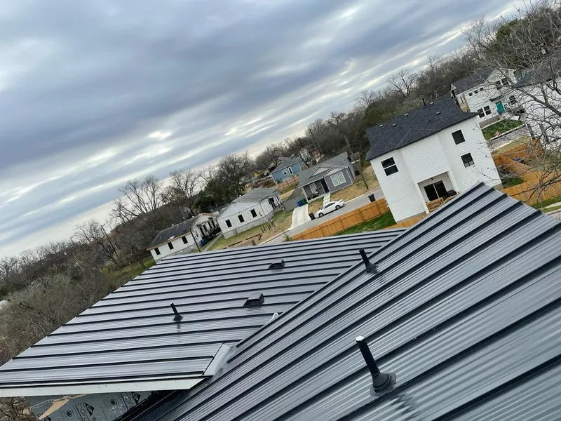 Standing seam metal roof panels with vents for Skylight Repair in Archer Lodge